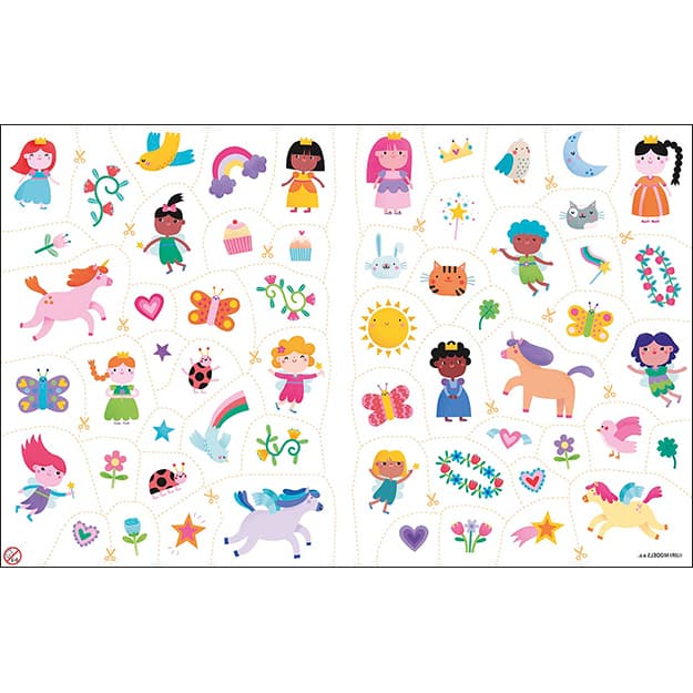 Omalovánky s tetováním Víly a princezny