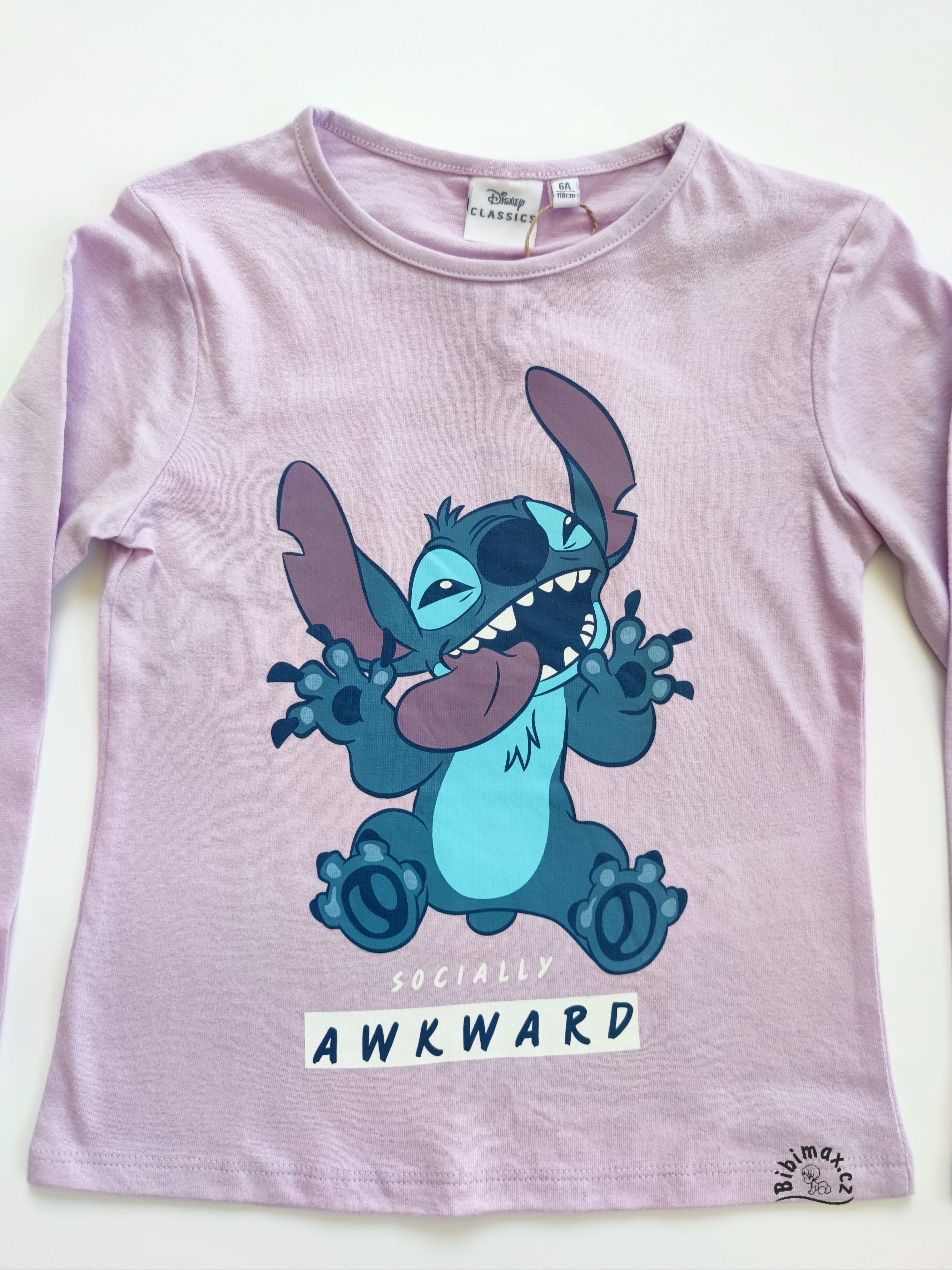 Dětské tričko STITCH fialové DR