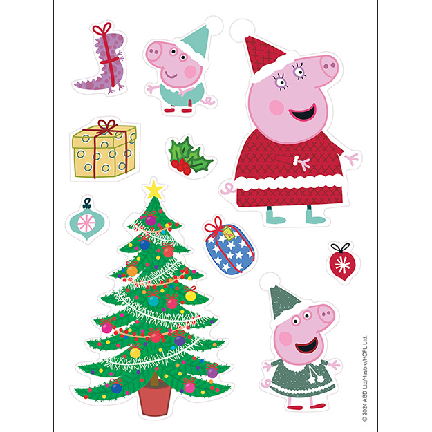 Vánoční aktivity se samolepkami PRASÁTKO PEPPA
