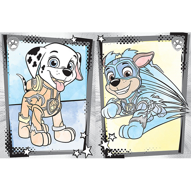 Maluj vodou A4 TLAPKOVÁ PATROLA