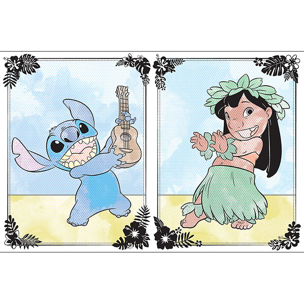 Maluj vodou A4 LILO & STITCH