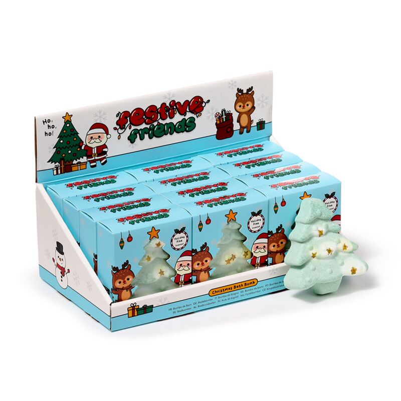 Koupelová bomba vánoční - VÁNOČNÍ STROMEK, dárkové balení