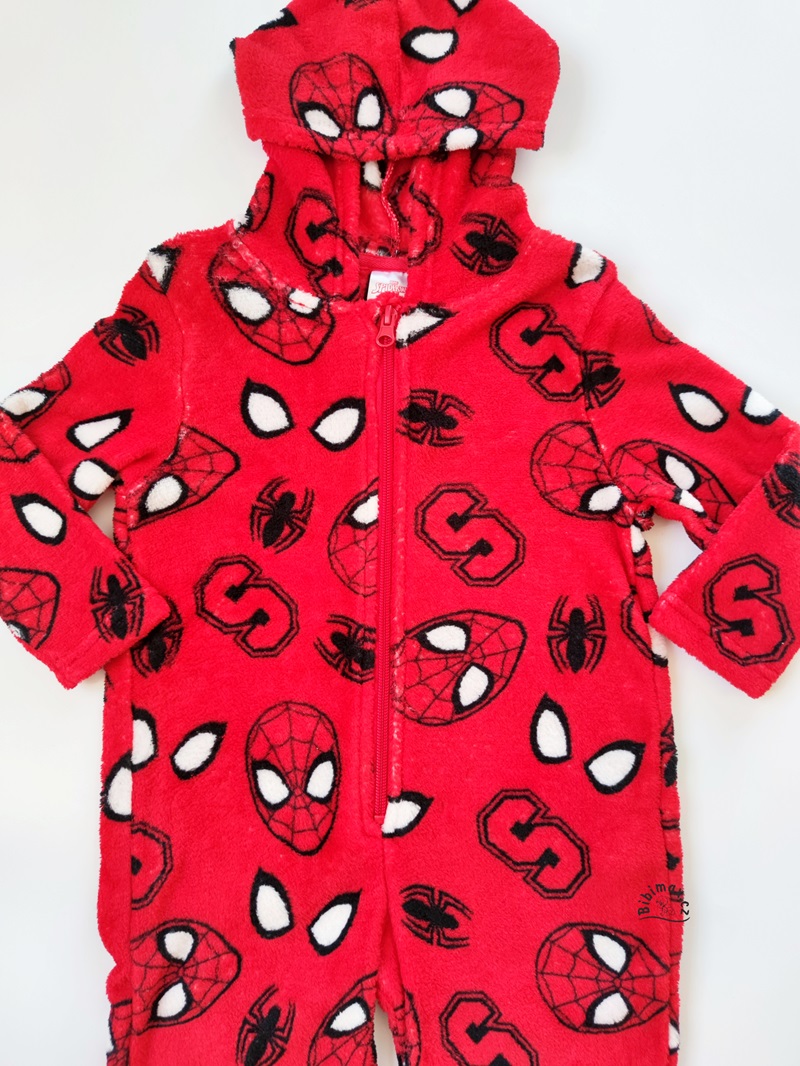 Chlapecký fleecový overal SPIDERMAN červený