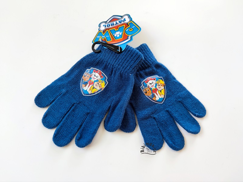 Chlapecké pletené rukavice TLAPKOVÁ PATROLA tmavě modr