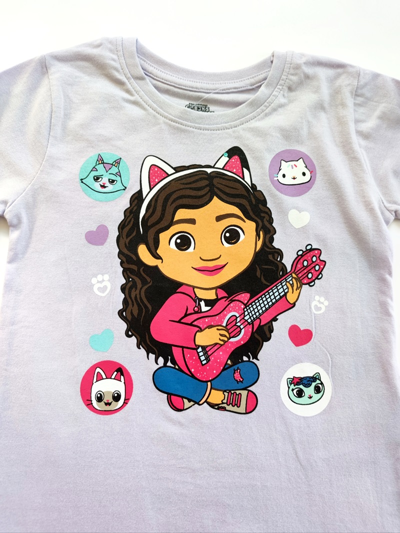 Dívčí tričko Gábinin kouzelný kouzelný domek - fialkové DR