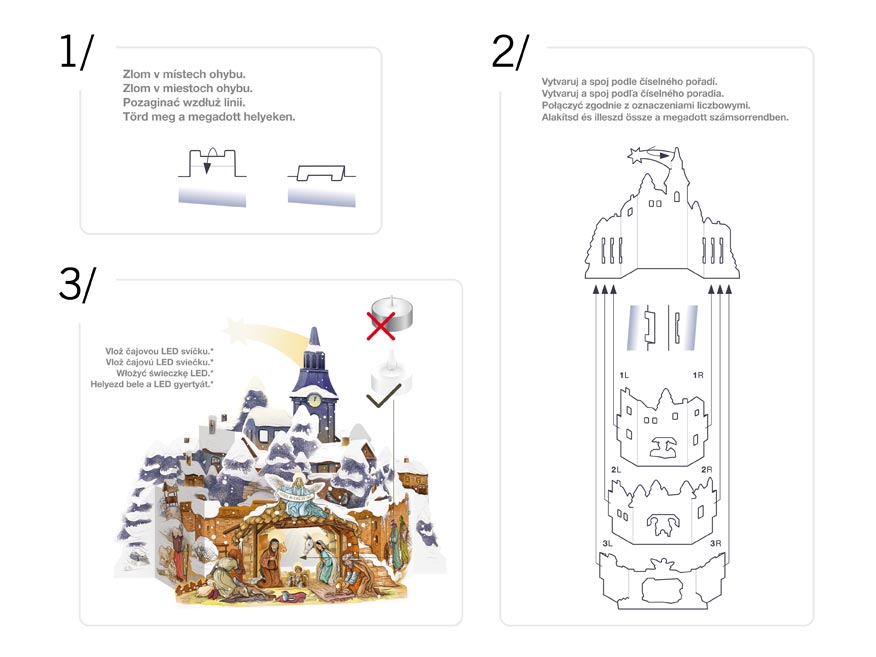 Betlém venkovský, skládanka