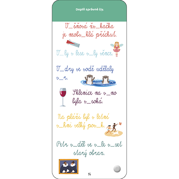 Moje první úkoly VYJMENOVANÁ SLOVA