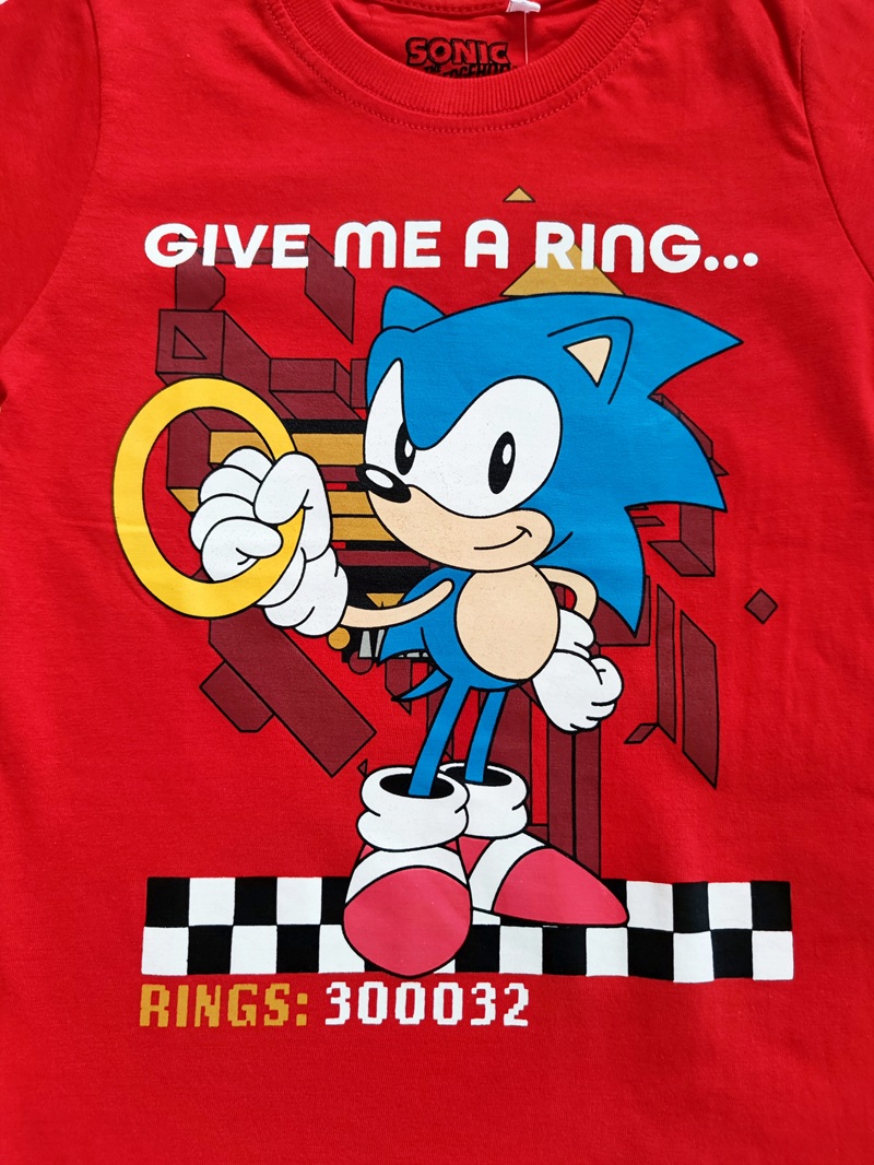 Chlapecké tričko SONIC červené KR