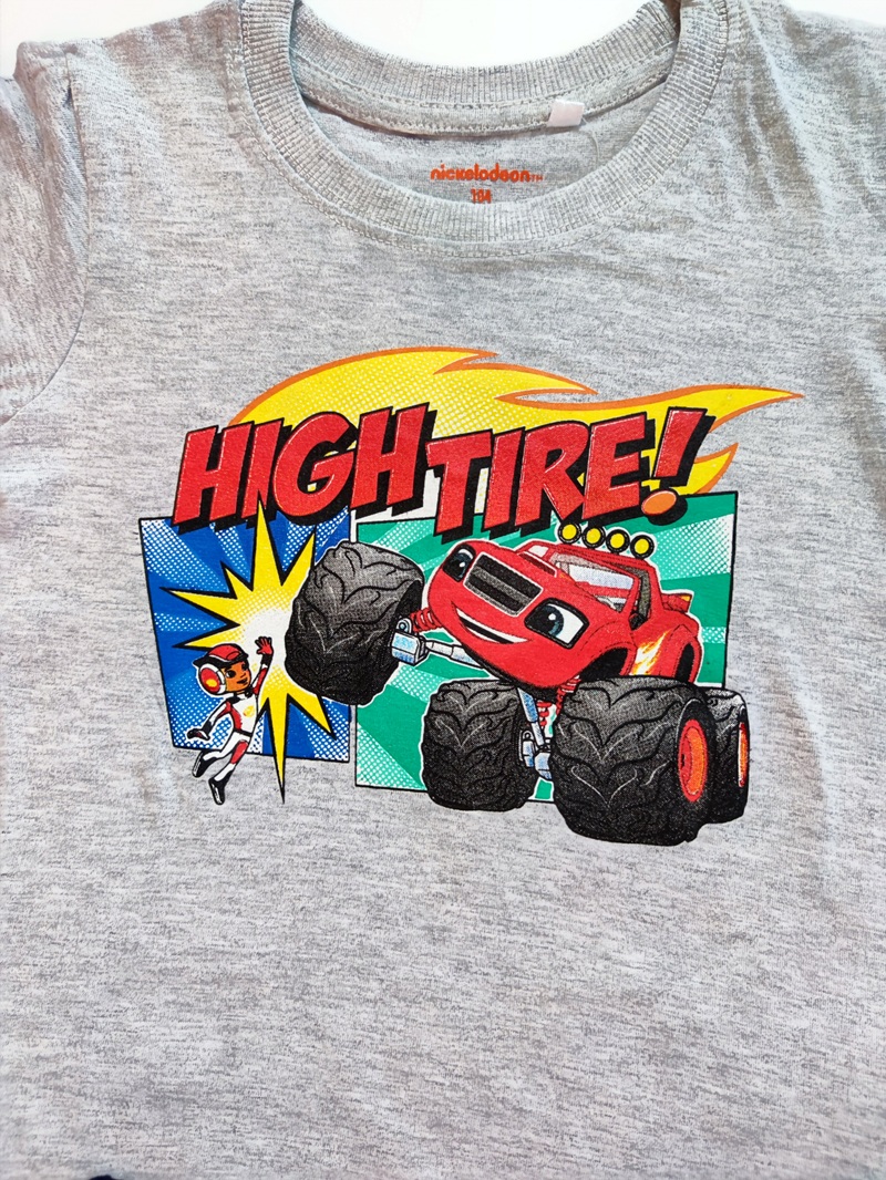 Chlapecké letní pyžamo BLAZE - Plamínek šedo/modré