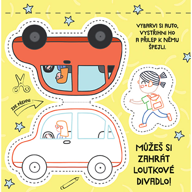 Vystřihovánky s nůžkami DOPRAVA