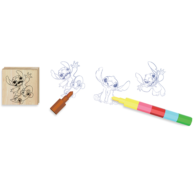 Razítka 3+1 s voskovkou STITCH