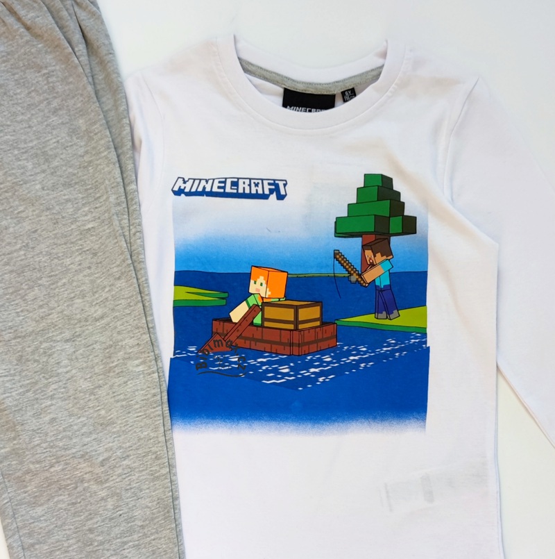 Chlapecké pyžamo MINECRAFT bílé