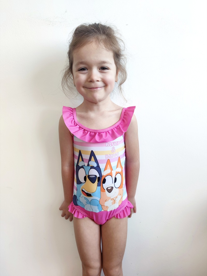 Dívčí jednodílné plavky BLUEY růžové