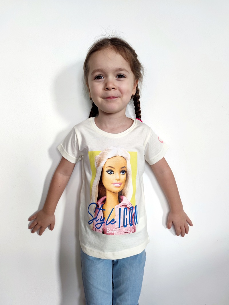 Dívčí tričko BARBIE béžové