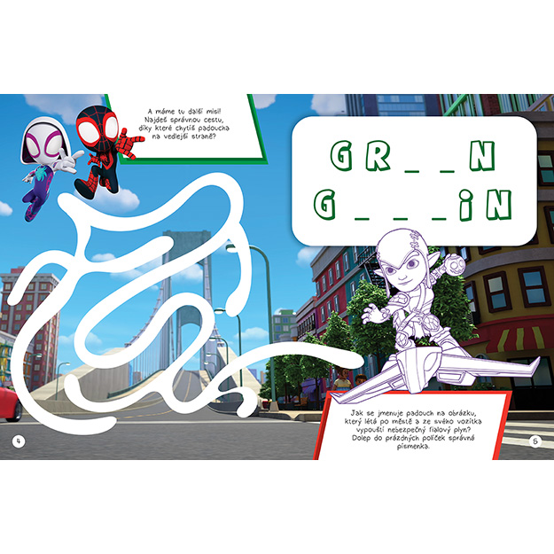 Zábava se třpytivými samolepkami SPIDEY