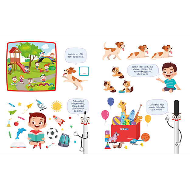 Sešit pro předškoláky - Spojování a hádanky