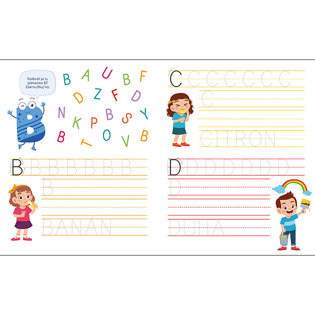 Sešit pro předškoláky - Psaní a písmena