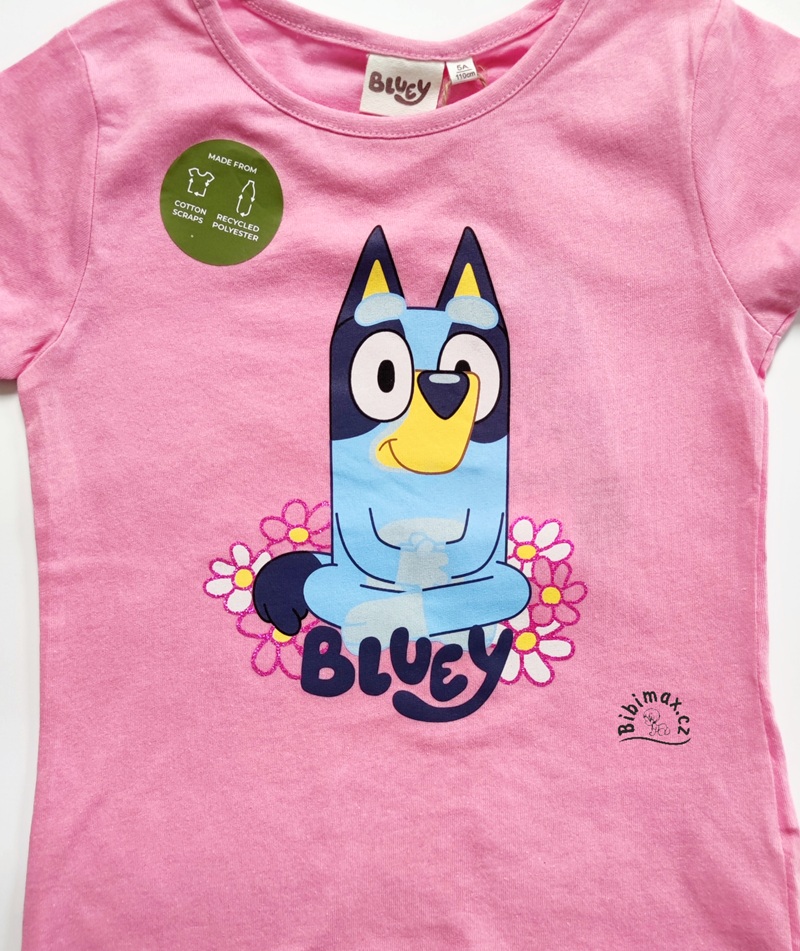 Dívčí tričko BLUEY - růžové
