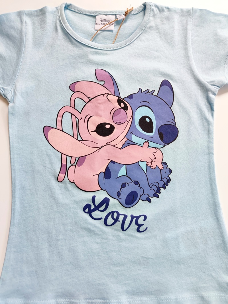 Dívčí tričko STITCH - sv.modré