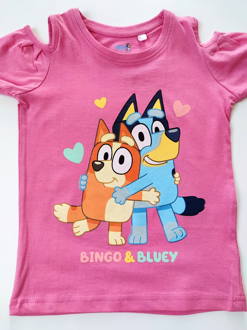 Dívčí tričko BLUEY - růžové KR