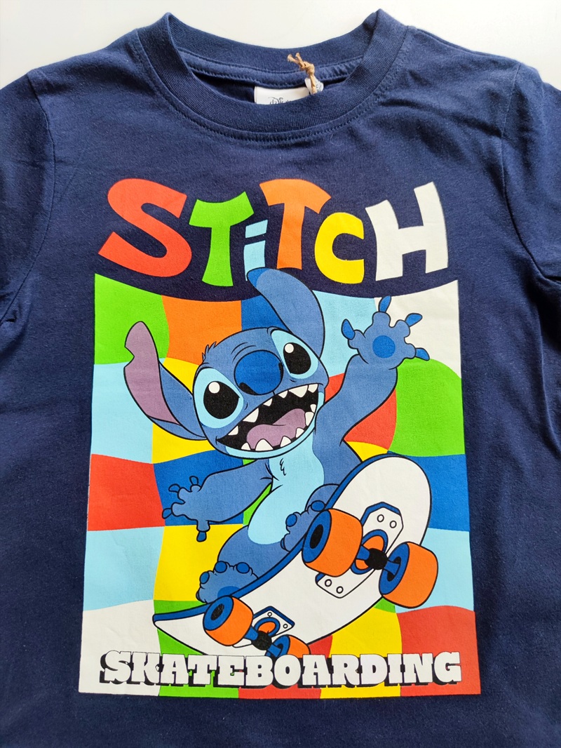 Dětské tričko STITCH tmavě modré KR