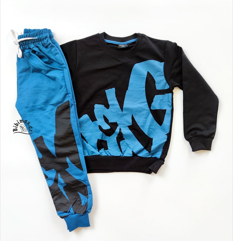 Chlapecký komplet/souprava Modro/černá