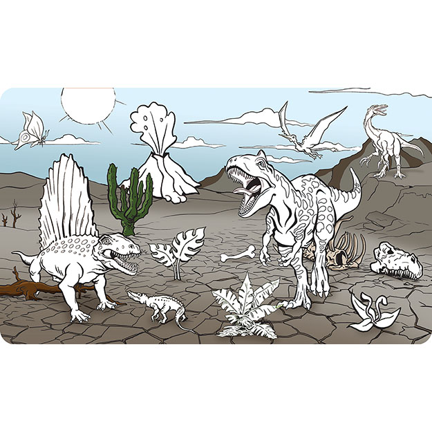 Maluj vodou zas a znovu DINOSAUŘI