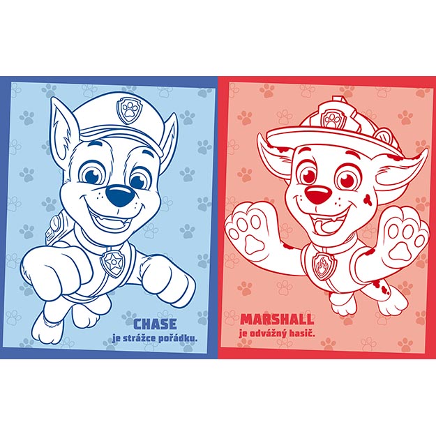 Omalovánky s voskovkami TLAPKOVÁ PATROLA