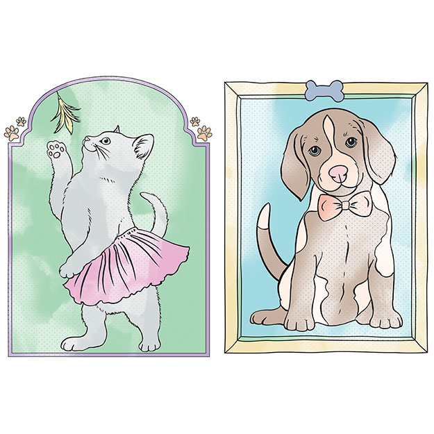 Maluj vodou A4 ŠTĚŇÁTKA A KOŤÁTKA