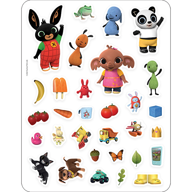 Hra se silikonovými samolepkami BING