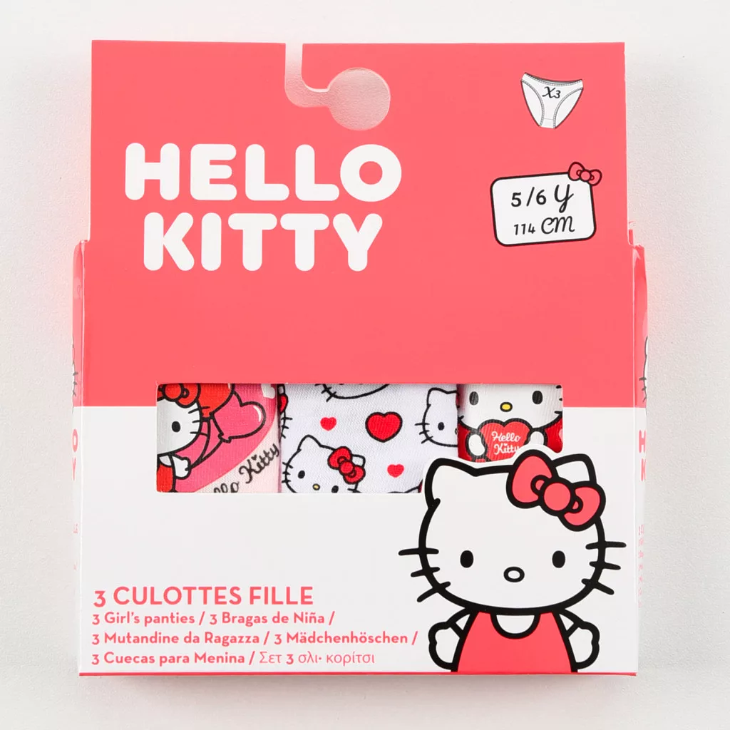Dívčí kalhotky HELLO KITTY 3 ks