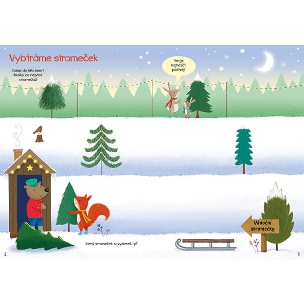 Moje první samolepkování TŘPITIVÉ STROMKY