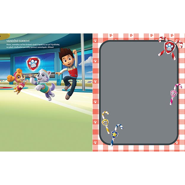 Vánoční samolepková knížka TLAPKOVÁ PATROLA