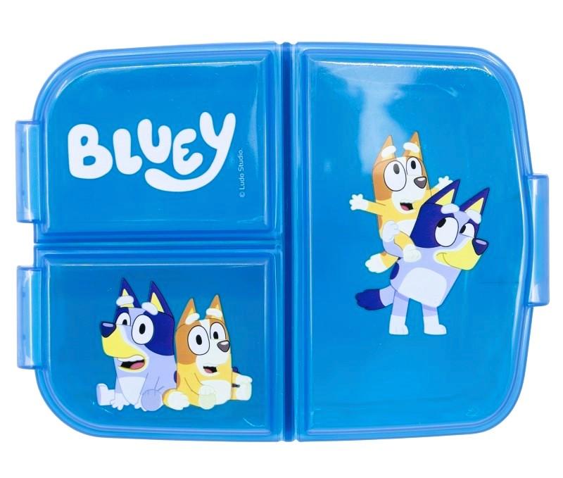 Stor Dělený plastový box na svačinu BLUEY