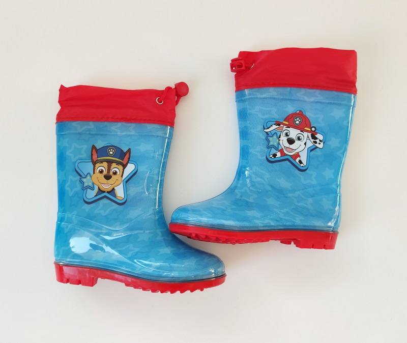 Dětské holinky TLAPKOVÁ PATROLA modro-červené