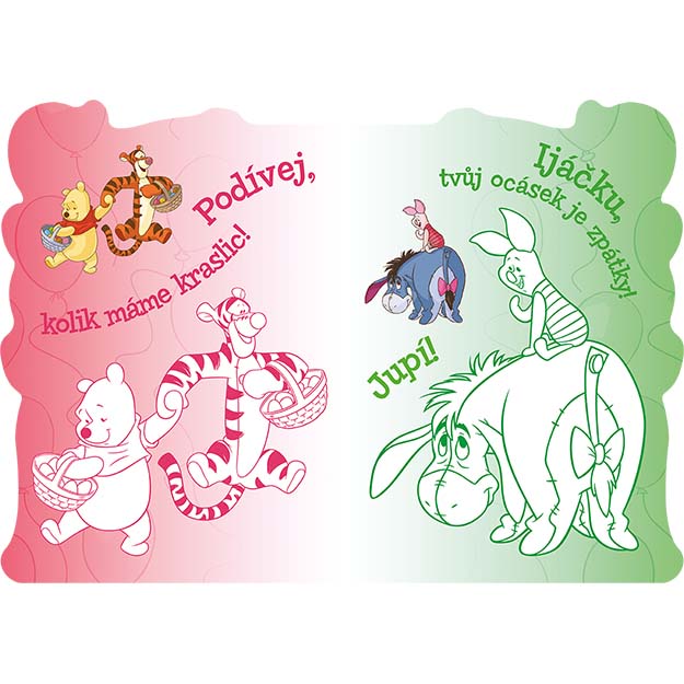 Tvarované omalovánky MEDVÍDEK PÚ