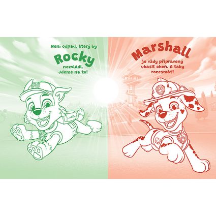 Omalovánky se svítícím tetováním TLAPKOVÁ PATROLA