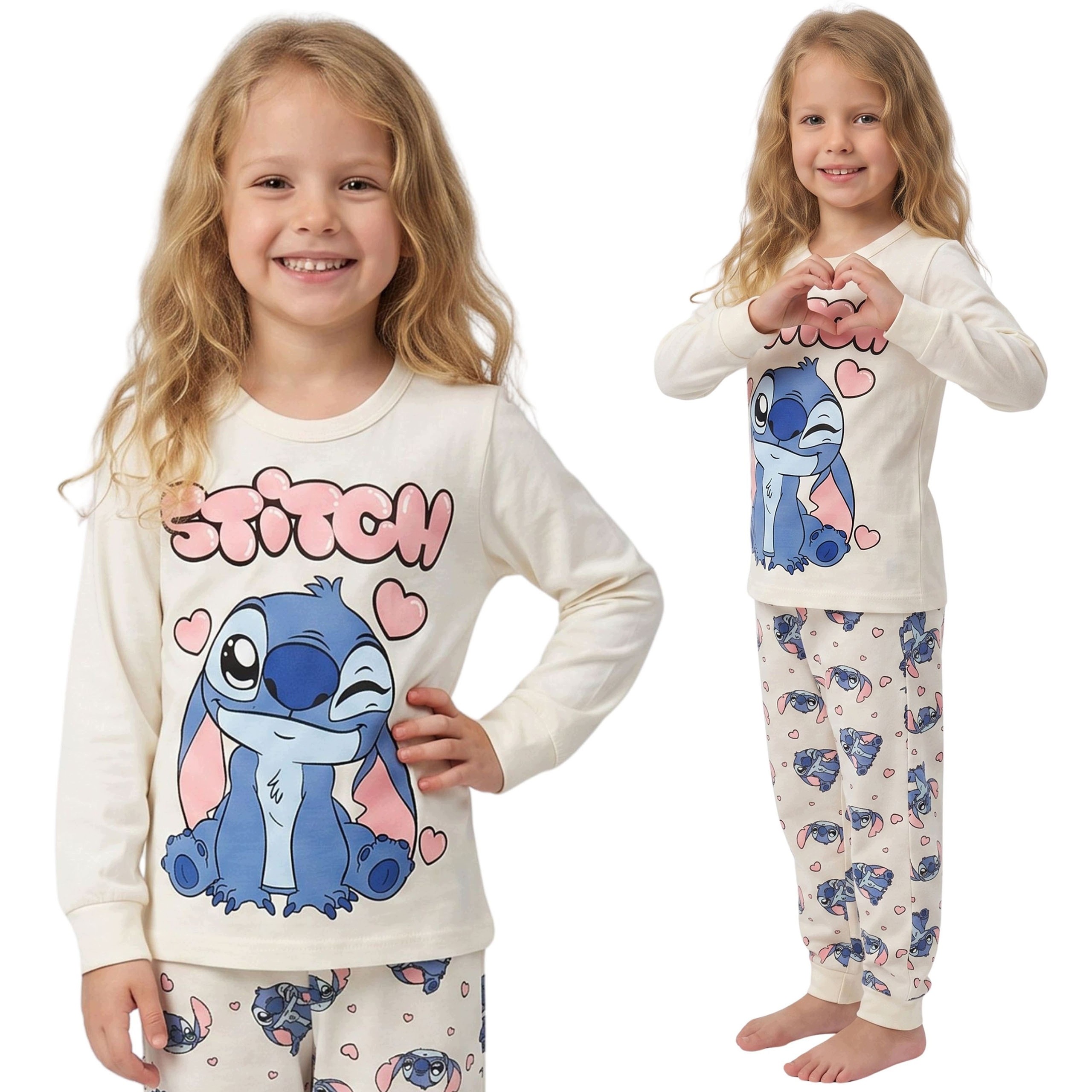 Dívčí bavlněné pyžamo STITCH 