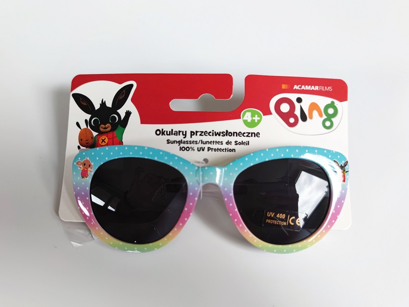 Dívčí sluneční brýle BING žíhané