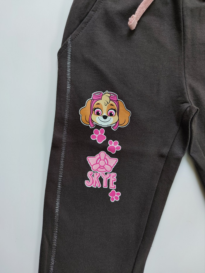 Dívčí tepláky TLPAKOVÁ PATROLA tmavě šedá