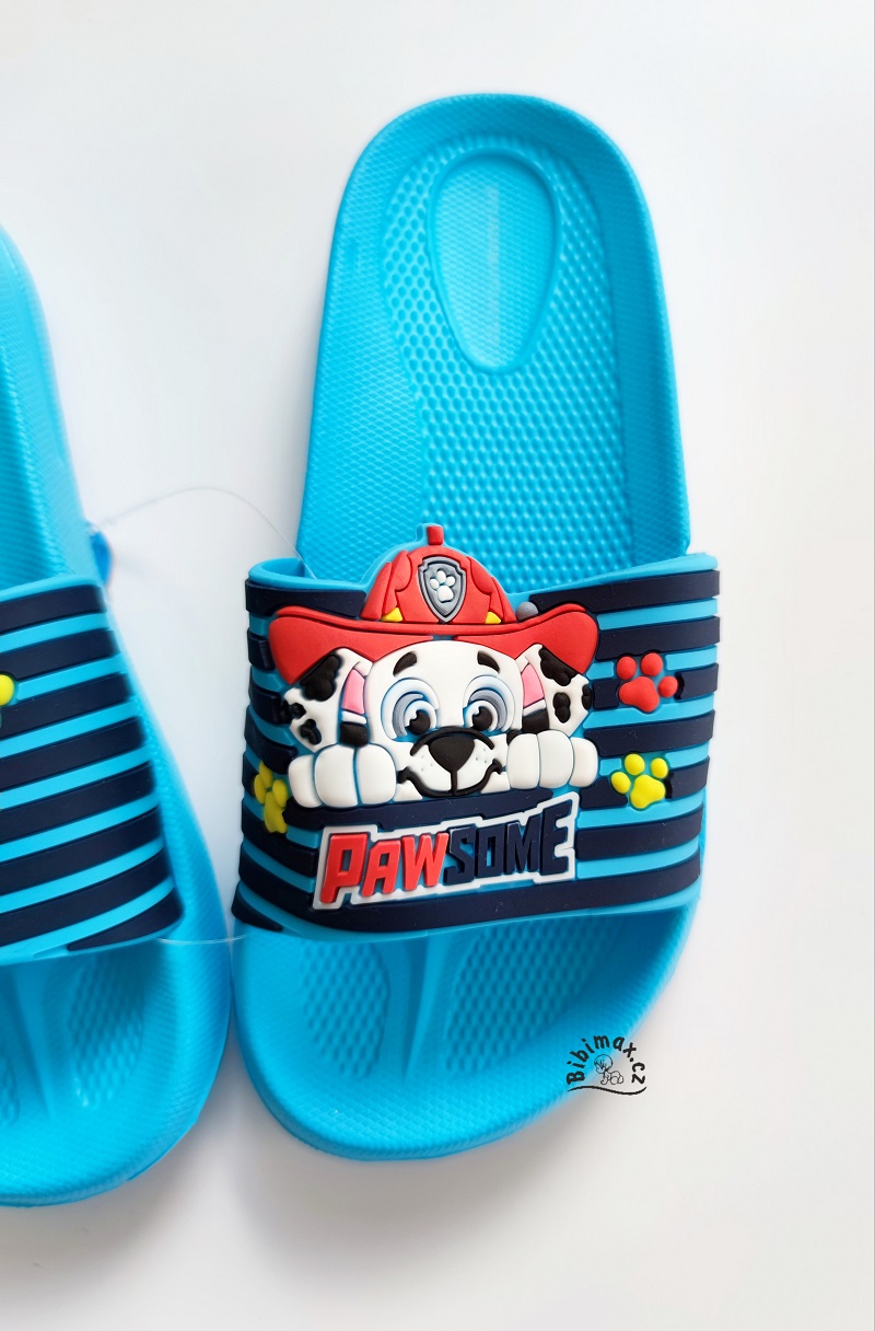 Chlapecké pantofle TLAPKOVÁ PATROLA - modré