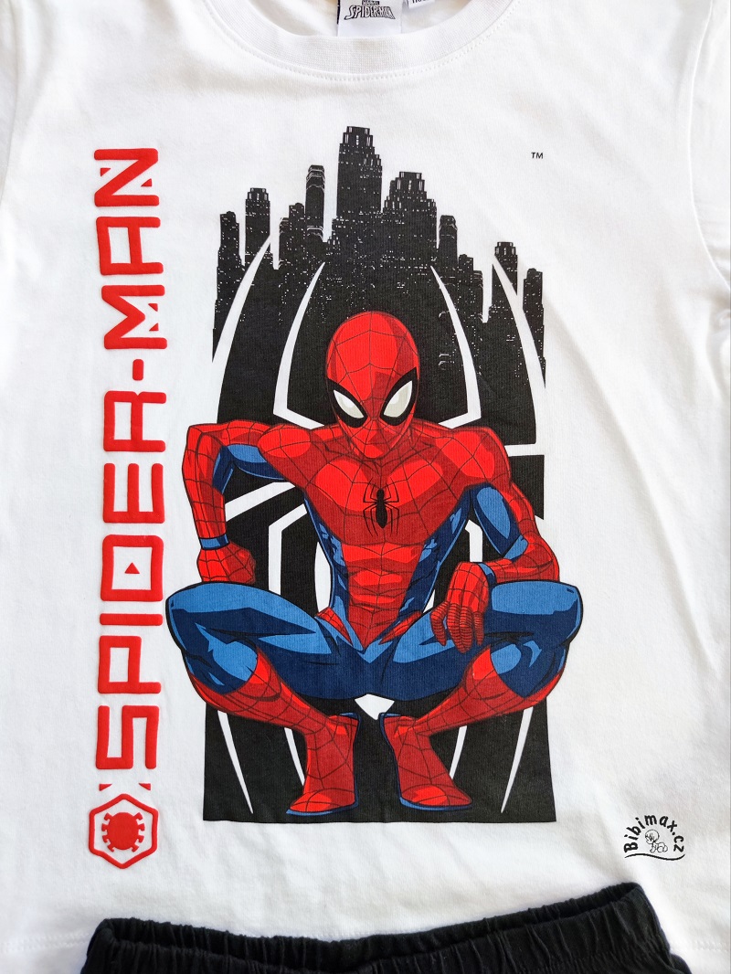 Chlapecké letní pyžamo/komplet SPIDERMAN bílá/černá