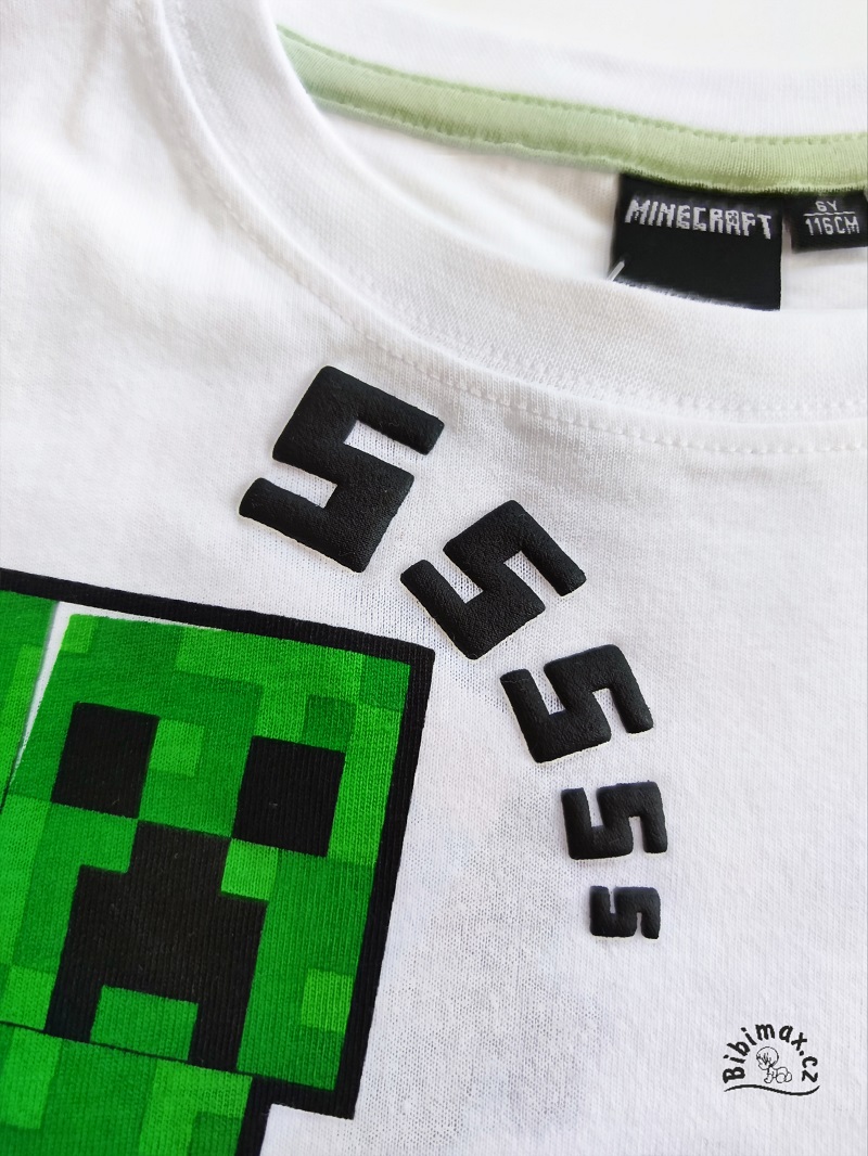 Chlapecké tričko MINECRAFT bílé KR