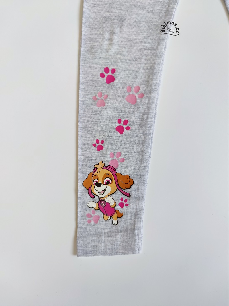 Dívčí legíny TLAPKOVÁ PATROLA - šedé