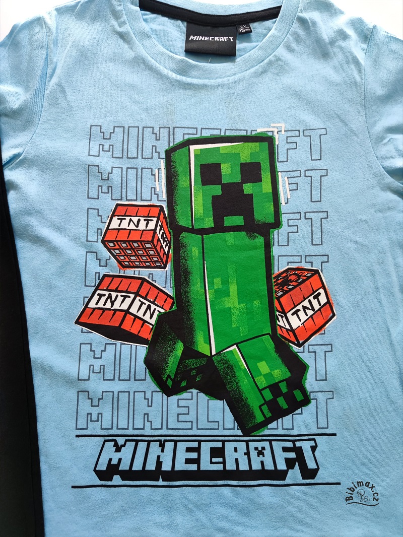 Chlapecké pyžamo MINECRAFT světle modré