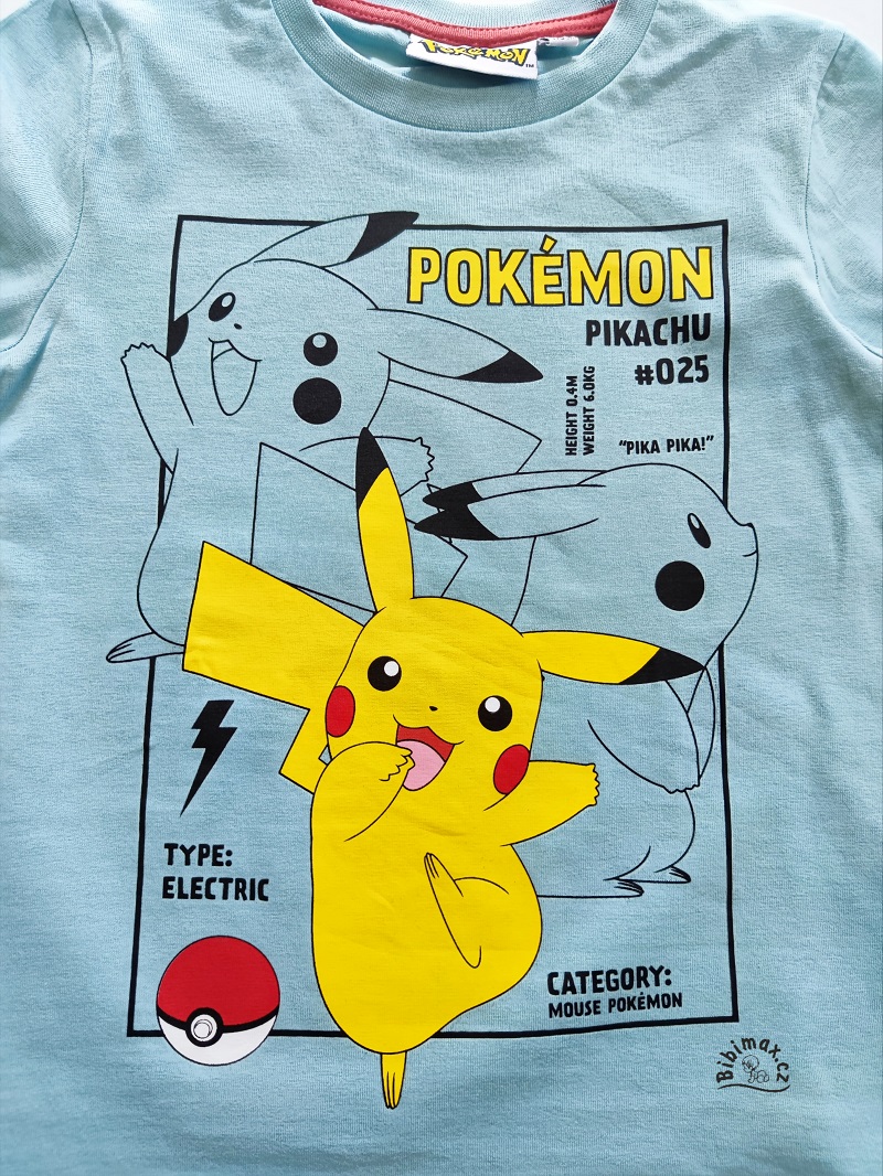 Chlapecké tričko POKEMON světle modré DR