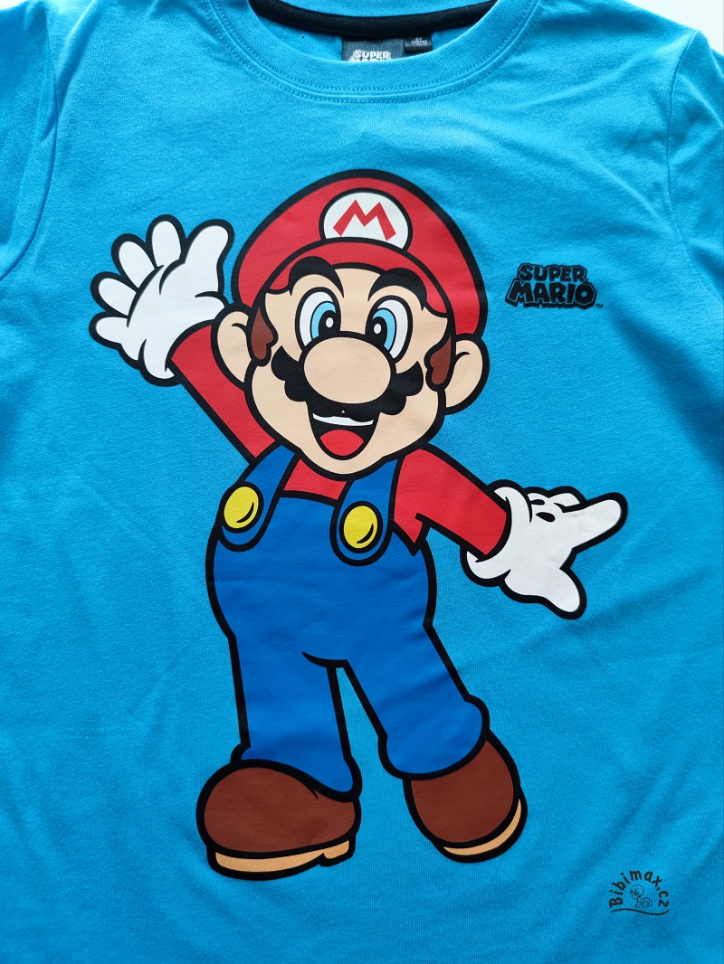 Chlapecké pyžamo Nintendo SUPER MARIO modro/šedé