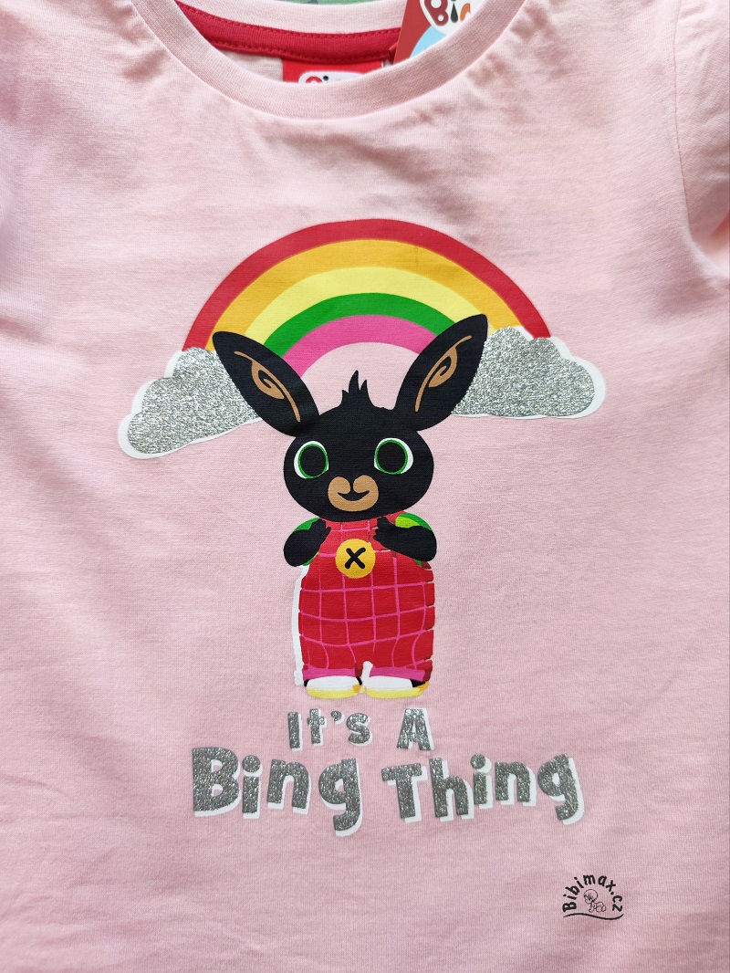 Dívčí tričko BING růžové DR