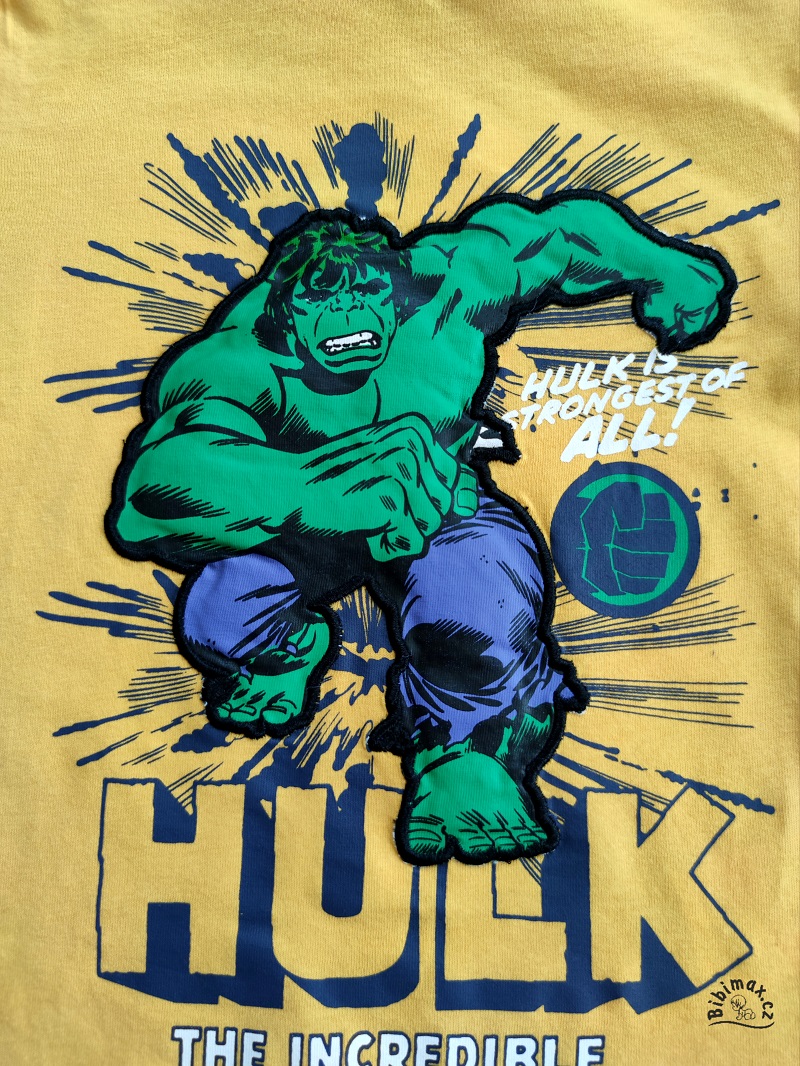 Chlapecké tričko AVENGERS žluté - HULK DR