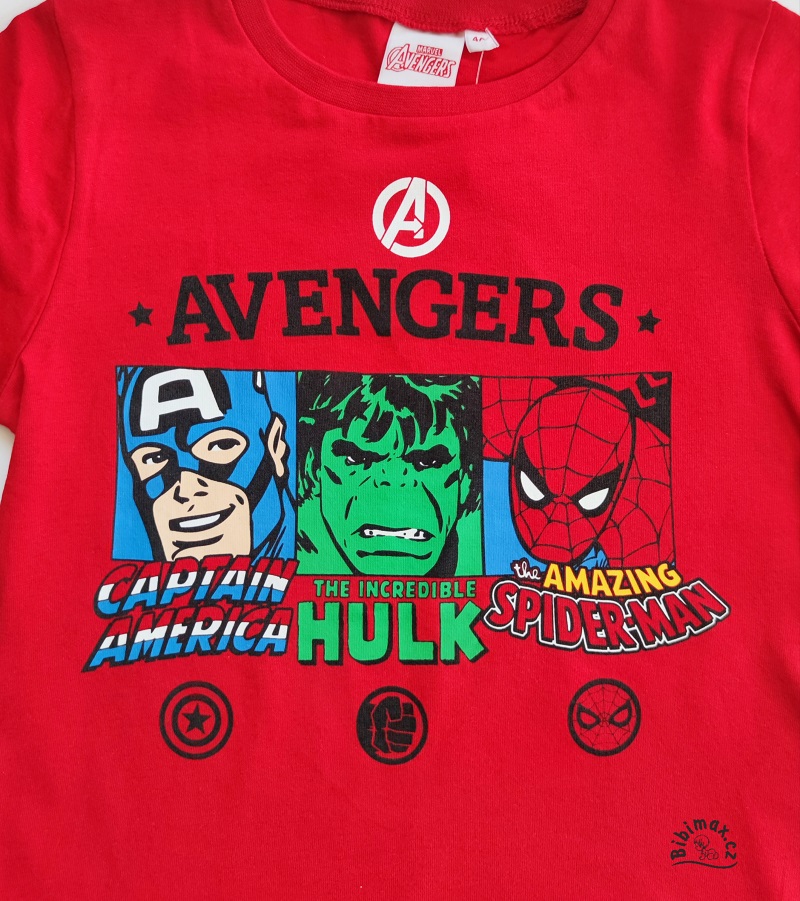 Chlapecké tričko AVENGERS červené DR